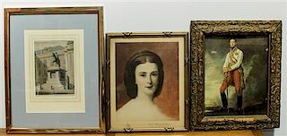 A Group of Five Decorative Frames and Prints Largest: 16 x 12 inches.
