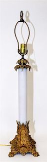 A Neoclassical Style Lamp Height 41 inches.