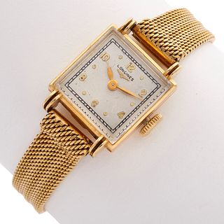 Ladies Longines 18k Yellow Gold Wristwatch