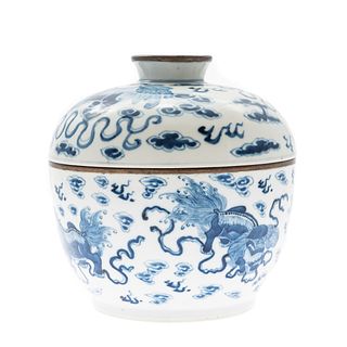 Asian Ceramic Covered Jar