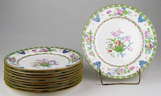 10 Mintons For Tiffany & Co. Bone China Dinner Plates