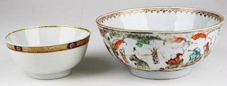 Two 18Th C Chinese Export Bowls.