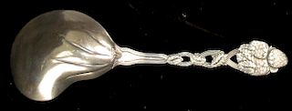 Tiffany & Co. Sterling Silver Serving Spoon With Strawberry