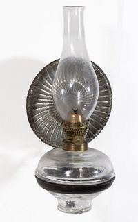 CAST-IRON DIETZ NO. 838 DIMINUTIVE KEROSENE BRACKET LAMP