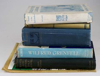 Sir Wilfred Grenfell Books (6 Vols) Including Pen Drawing