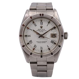 Rolex 1500 Date Stainless Steel 34mm Silver Dial Watch