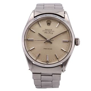 Rolex Air King 5500 Precision Silver Dial Stainless Steel