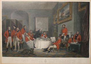 Chas G Lewis The Melton Breakfast 19Th C Handcolored Engraving
