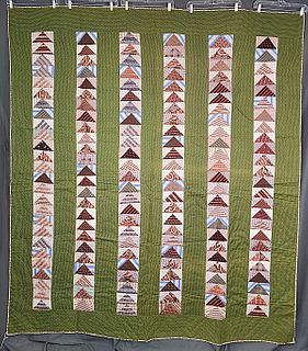 Antique c1870 Flying Geese Quilt PA