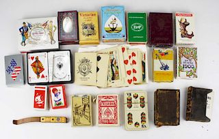 19 Various Vintage Decks Of Cards