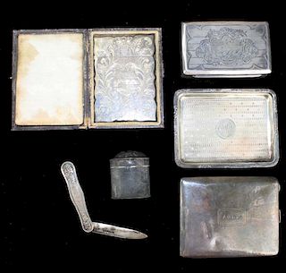 Lot Of Small Decorative Sterling And Silver  Accessories