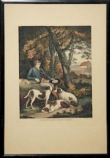 G Keating - Early 19Th C Engraving The Weary Sportsman