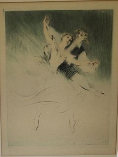 Troy Kinney (Am 1871-1938) Two Ballet Dancers