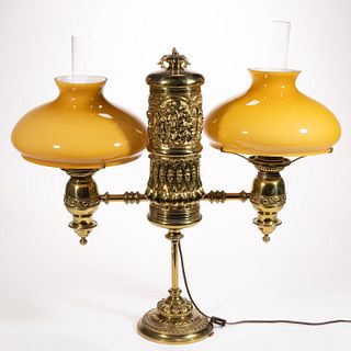 UNLISTED BRASS DOUBLE-ARM STUDENT LAMP