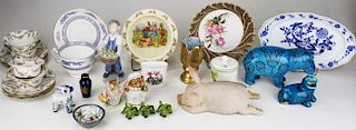 Lot Of Various European Porcelain Dishes And Figures