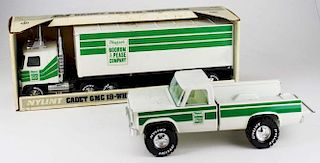 Nylint Cadet 18 Wheeler And Toy Pick Up Truck