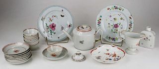 Lot Of 23 Pcs 18Th C. Chinese Export Porcelain Including