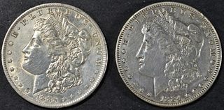 1884 & 1885-O MORGAN DOLLARS