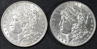 1884 & 1886 MORGAN DOLLARS AU/BU