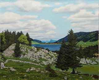 PIERRE JAQUES (Swiss, 1913-2000), Le Lac Des Rousses