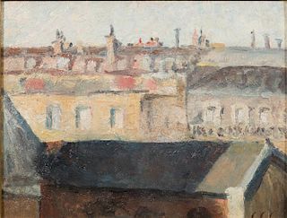 COLIN CAMPBELL COOPER (American, 1856-1937), Rooftops
