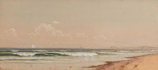 ALFRED THOMPSON BRICHER (American, 1837-1908), Coastal View