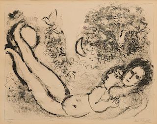 MARC CHAGALL (French, 1887-1985), Nu de vence
