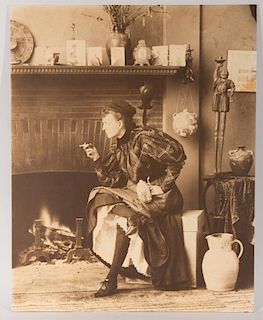 FRANCES BENJAMIN JOHNSTON (American, 1864-1952), Self Portrait (As New Woman)