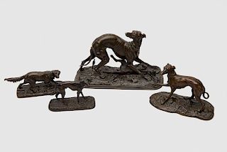 Four French Animal Bronzes