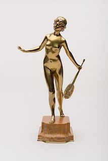 Gilt Bronze Figure of a Classical Maiden