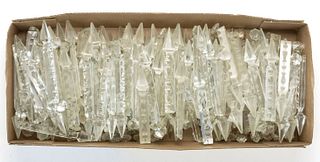ASSORTED CUT GLASS PRISMS, UNCOUNTED LOT