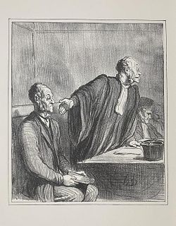 Honore Daumier - My Client Has Been Deceived