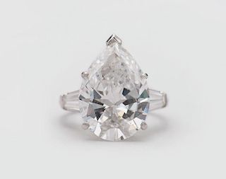 Platinum and Diamond Solitaire, 9.19cts.
