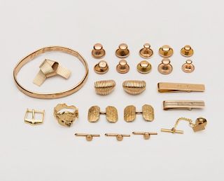 Miscellaneous Collection of Mostly 14K Yellow Gold Jewelry