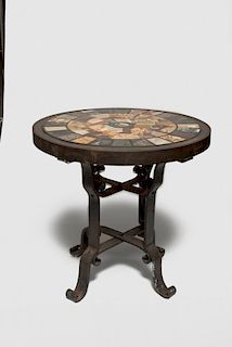 Italian Micromosaic and Marble Specimen Table