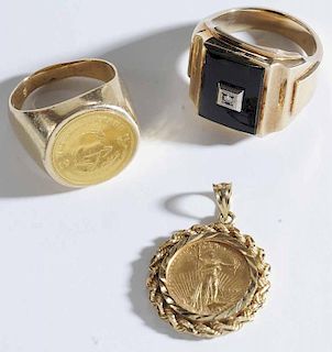 Group of Gold Coin Jewelry
