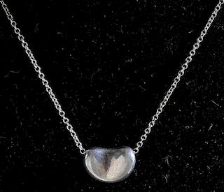 Tiffany & Co. Silver Bean Necklace