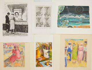 6 Contemporary works on paper