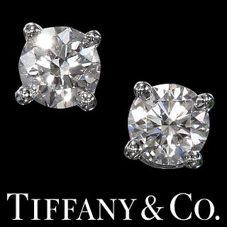 TIFFANY & CO. PAIR OF DIAMOND STUD EARRINGS