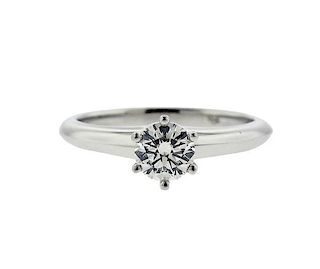 Tiffany &amp; Co. Platinum Diamond Engagement Ring