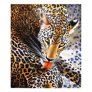 Vera V. Goncharenko, "Licking Hand Signed Limited Edition Giclee on Canvas with Letter of Authenticity.