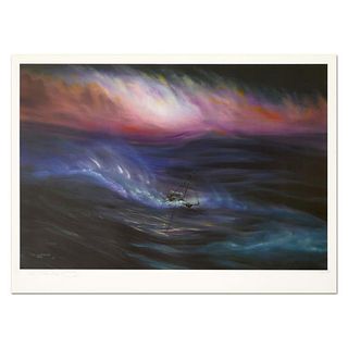 Wyland, "Storm" Limited Edition Lithograph, Numbered and Hand Signed with Certificate of Authenticity.