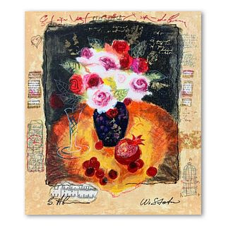 Alexander Galtchansky (1959-2008) and Tanya Wissotzky (1959-2006), "Red Cherries" Hand Signed Limited Edition Serigraph on Paper with Letter of Authen
