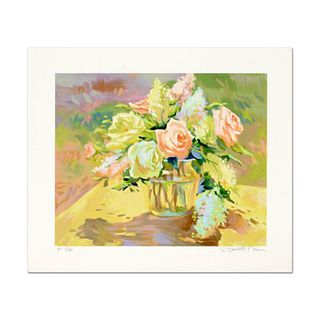 S. Burkett Kaiser, "Summer Roses" Limited Edition, Numbered and Hand Signed with Letter of Authenticity.