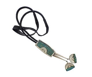 Michael Garcia Na Na Ping Sterling Turquoise Necklace