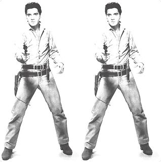 Andy Warhol- Silk Screen on Museum Board "Double Elvis"