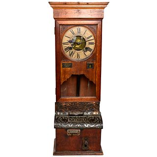 Antique National Time Recorder Co Ltd. Clock