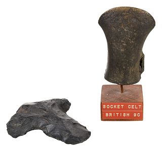 Two Early British and Continental Tools, Bronze Socket Celt