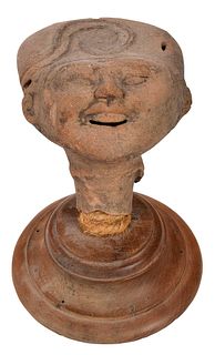 Pre Columbian Style Earthenware Head
