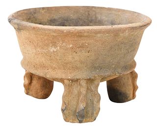 Pre Columbian Style Three Footed Vessel